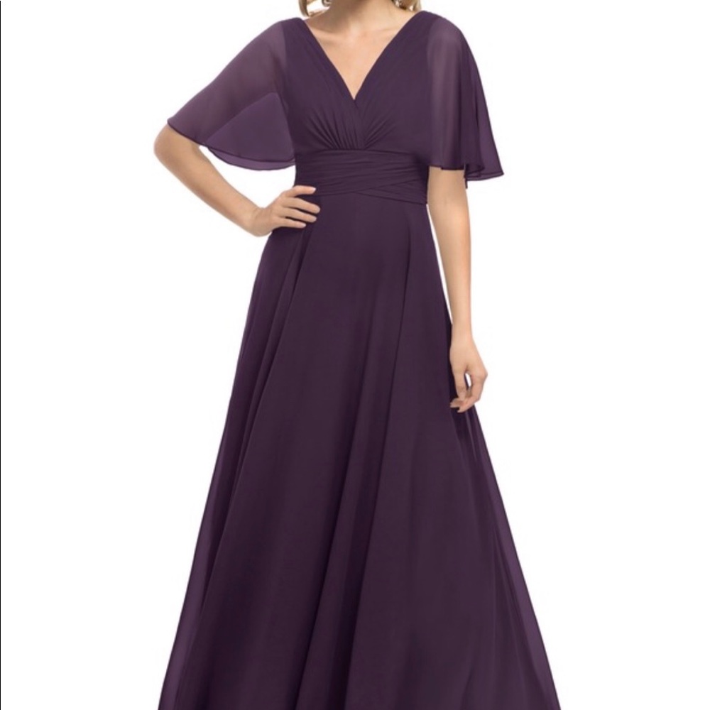 Bridesmaid dress plum